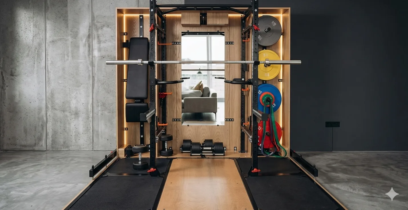 Secret Gym platforma otvorena, prikaz dimenzija i mehanike.